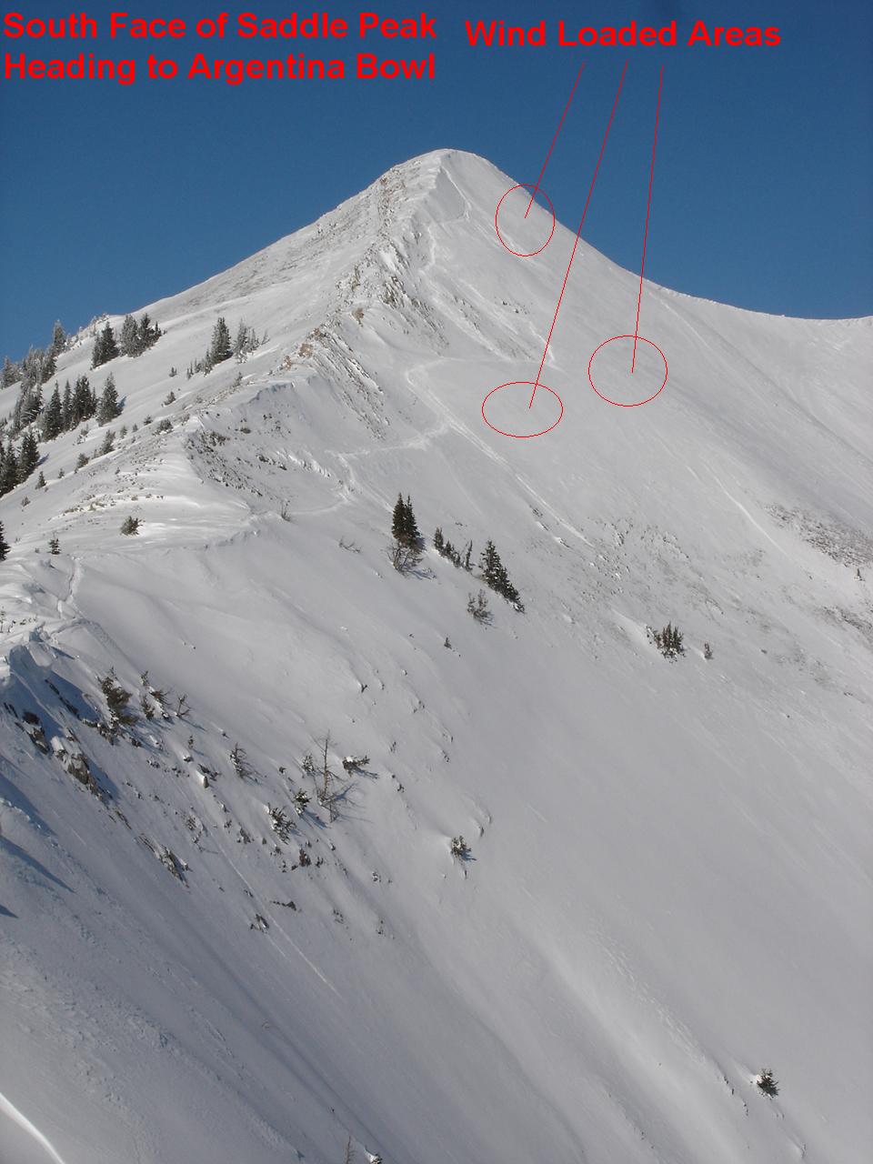 South Face of Saddle Peak 12-26-09