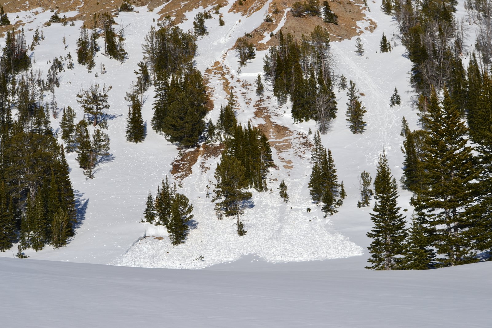 Wet slab avalanche