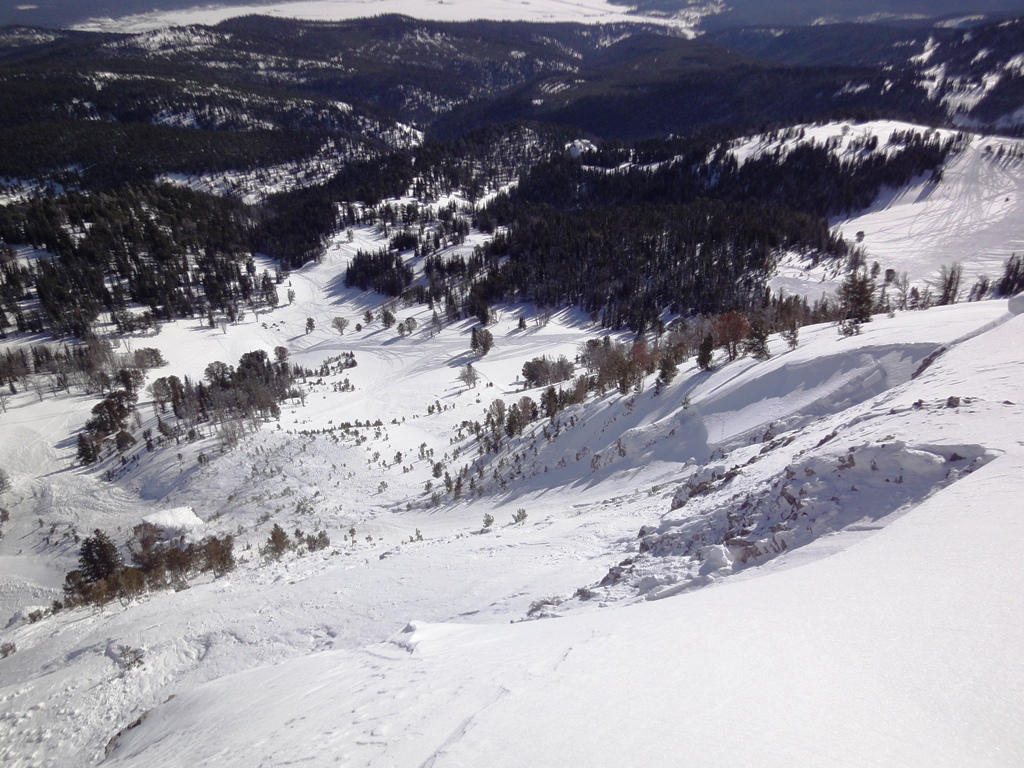 Lionhead Avalanche from Top