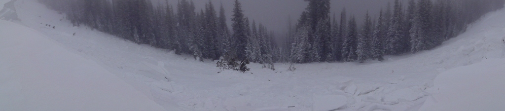 Lionhead Ridge Avalanche Panorama