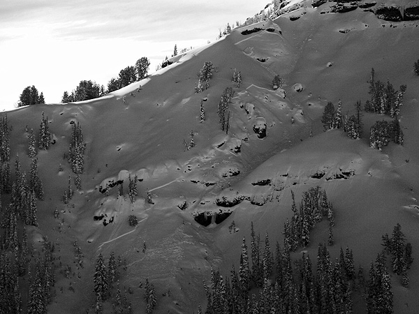 Natural Avalanche Near Cooke City