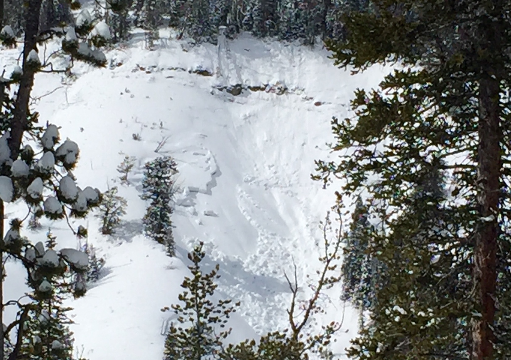 Avalanche near Big Sky