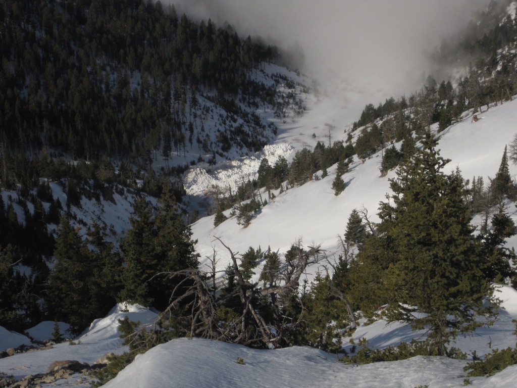 Wet Slab Debris - Bridger Range